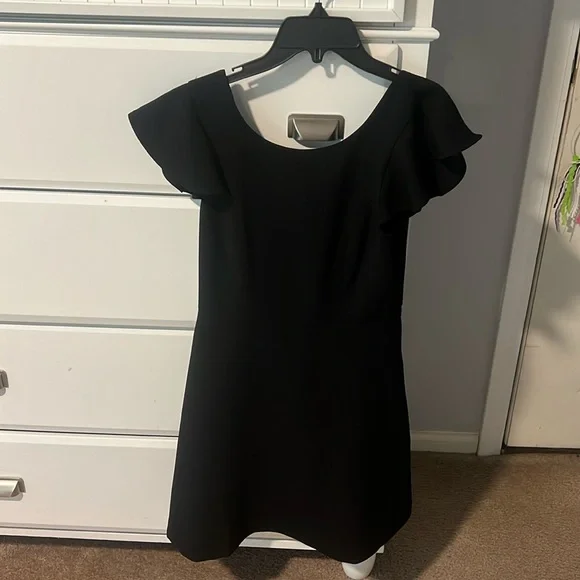 Dresses | Bcbg Black Mini Dress With Low Back | Poshmark